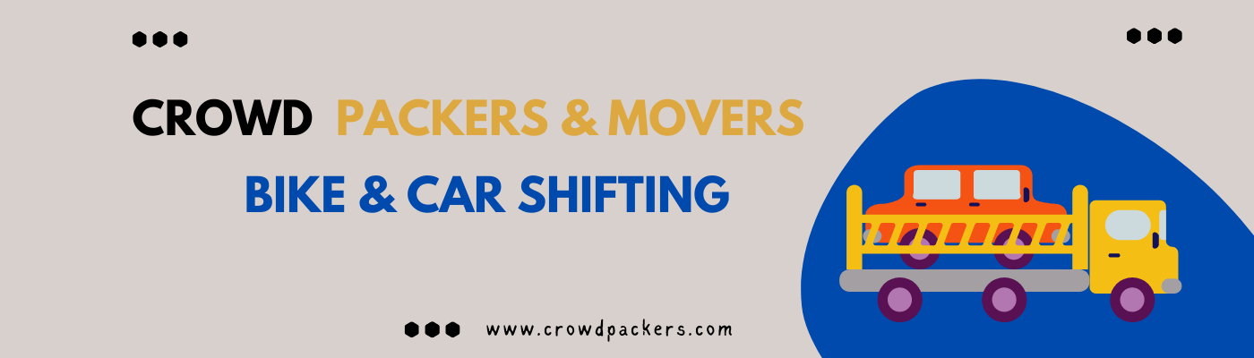 Crowd packers bike & car shifting